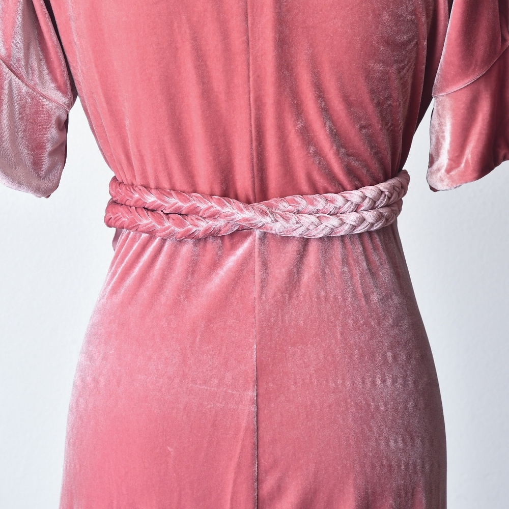 Misa Los Angeles Desma Velvet Wrap Dress Size Small - Picture 10 of 11